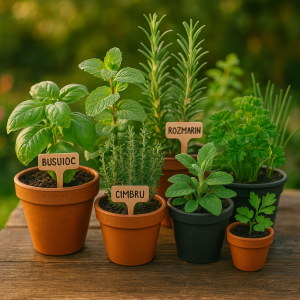 Plante aromatice la ghiveci