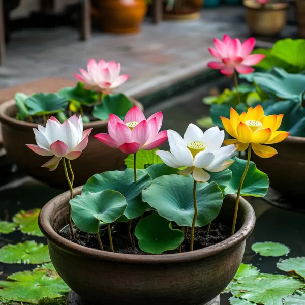 Lotus Roz Semințe de lotus - Mix multicolor pentru iazuri