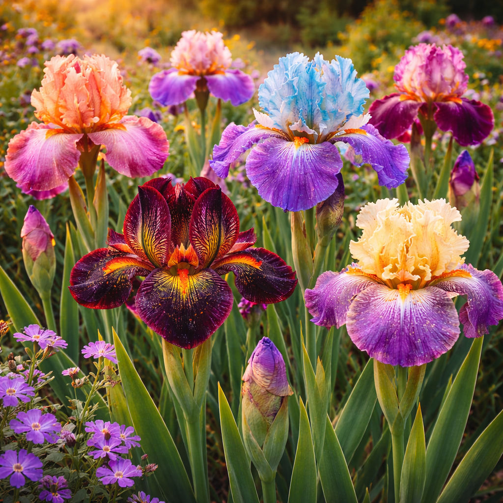 Irisi Spectaculari 3 rizomi – Colecție Premium (1 Pachet)