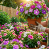Vinca în ghiveci – plantă ornamentală rezistentă 5 ghivece