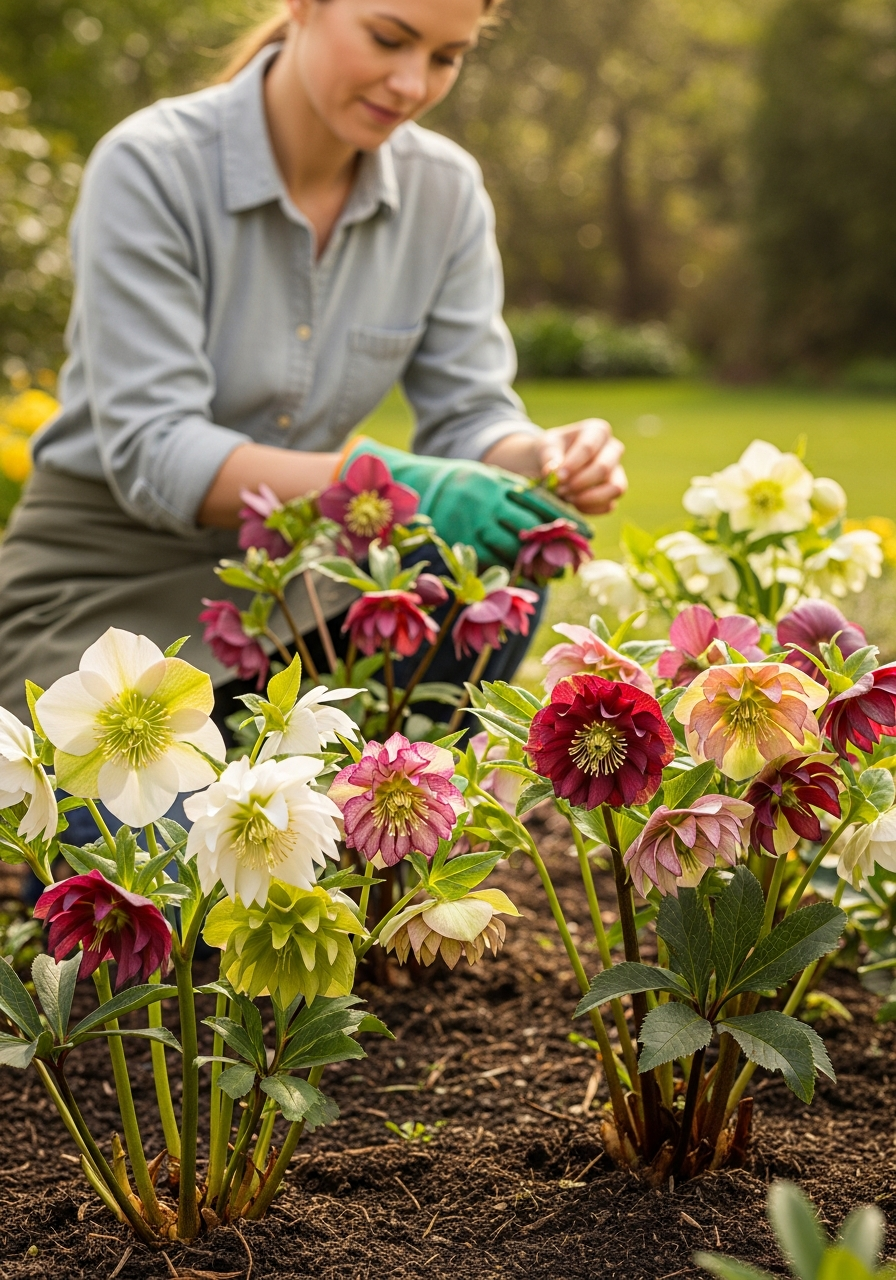 Helleborus – Pachet COMPLET (9 rizomi) + CADOURI | Transport GRATUIT