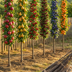 6 Pomi Fructiferi Columnari Mix + Transport Gratuit