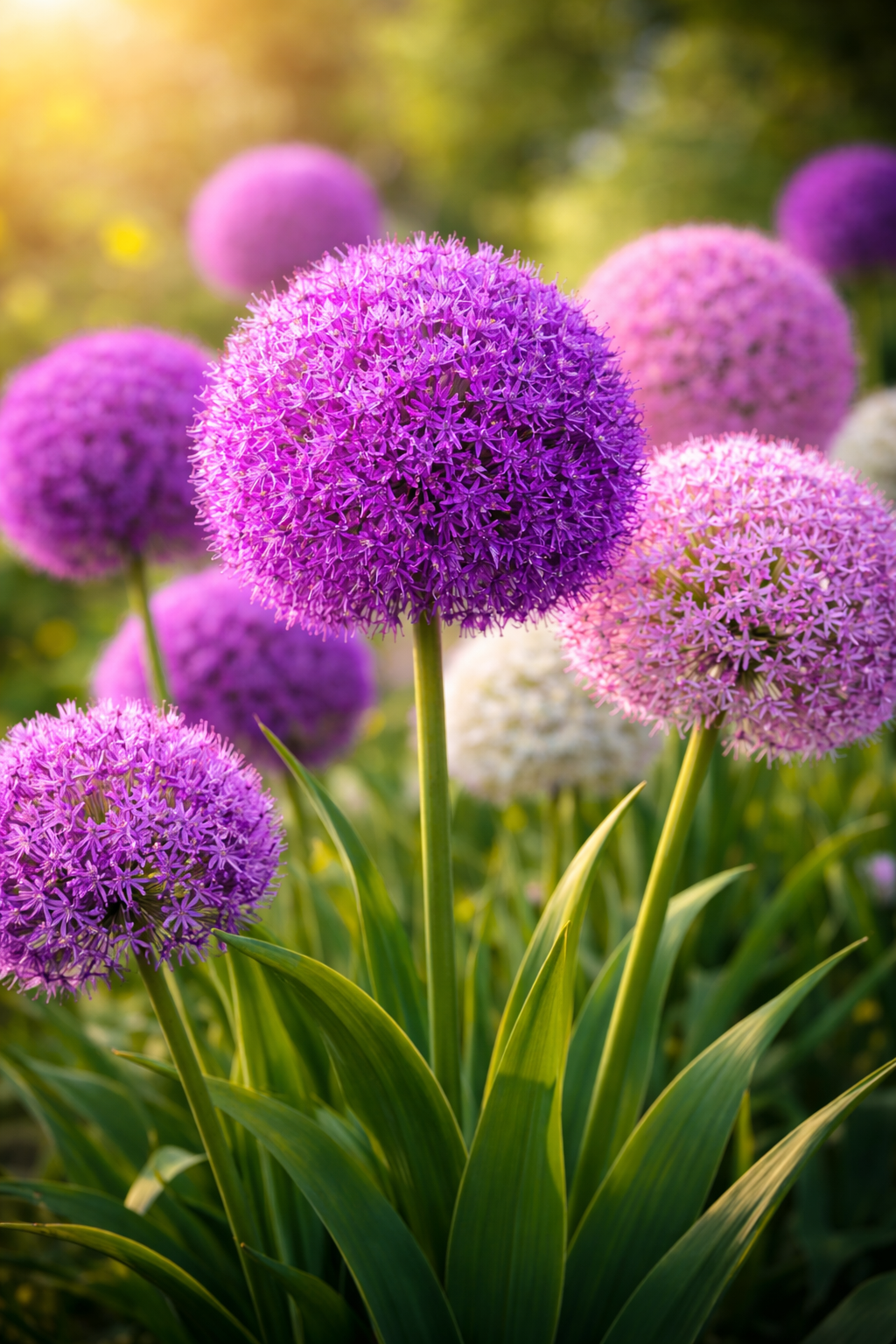 Alium Gigant – Pachet MIX | 6 bulbi PREMIUM + 9 semințe Clematis CADOU