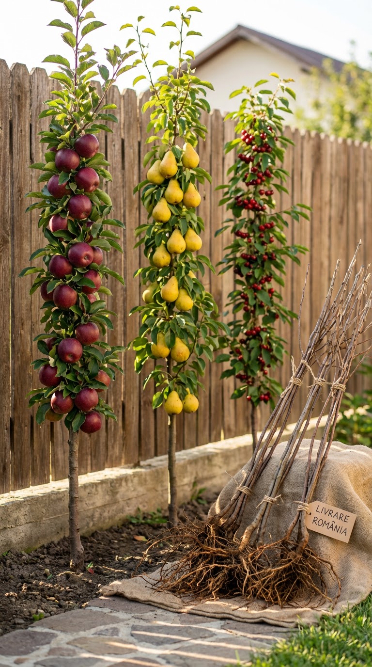 Pachet 3 Pomi Fructiferi Columnari Mix – 159 lei