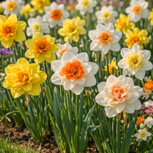 Pachet START – 100 Bulbi Narcise Mix Culori (Simple + Duble) – Transport Gratuit