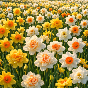 Pachet MAXIM – 300 Bulbi Narcise Mix Colecție Completă (Simple + Duble) – Transport Gratuit