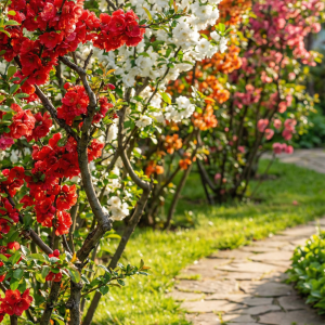 Pachet Gutui Japonez MIX – 3 Plante (Alb Dublu + Roșu + Portocaliu) – Transport Gratuit