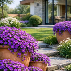 Pachet Aubrieta Mov PREMIUM – 15 Ghivece pentru Efect Spectaculos în Grădină