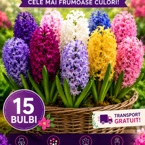 Pachet Zambile Colorate PREMIUM – 15 Bulbi