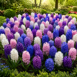 🌸 Bulbi de Zambile Mix – Pachet „Spectacol de Primăvară”, 100 buc.