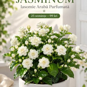Jasminum Sambac – Iasomie Arabă Parfumată – 25 Semințe