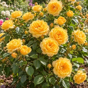 Trandafir Golden Beauty – tufă, galben auriu – 1 butaș