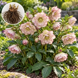 Helleborus Double Ellen Picotee – 1 rizom