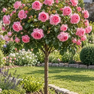 Trandafir pomisor Rose Ping roz