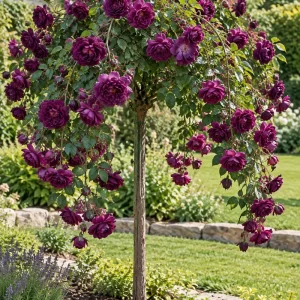 Trandafiri pomisor plangator violet inchis