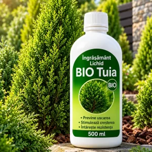 Îngrășământ BIO Tuia și conifere – 1 sticlă de 500 ml