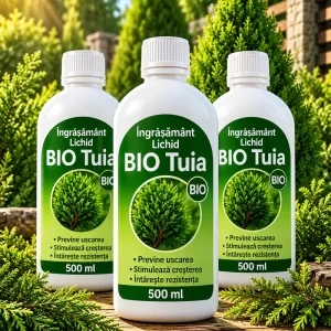Îngrășământ BIO Tuia și conifere – 3 sticle de 500 ml